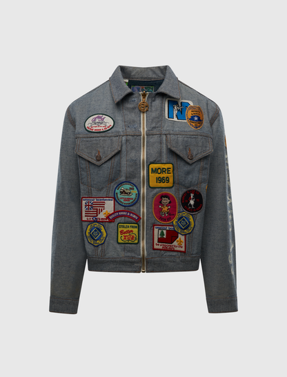 BROGUE RECONSTRUCTED REVERSIBLE TRUCKER JACKET