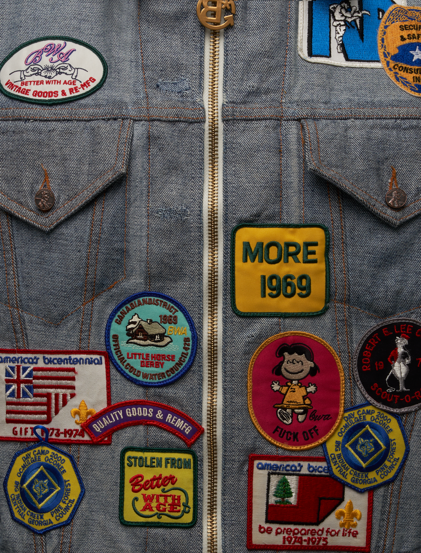 BROGUE RECONSTRUCTED REVERSIBLE TRUCKER JACKET
