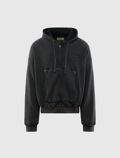 STAR WAFFLE HOODIE