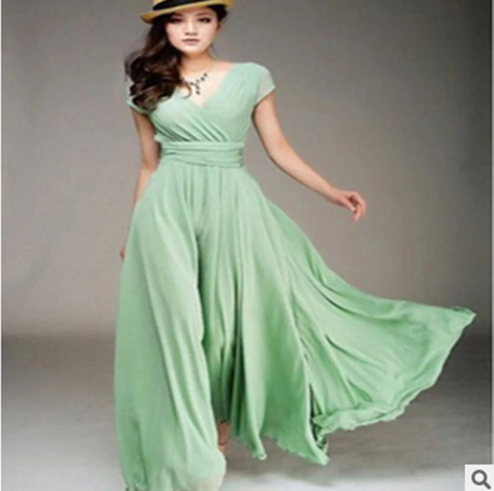 Elegant bodycon sexy Women's dress for women 2022 summer short sleeve chiffon boho party dresses woman robe femme ladies