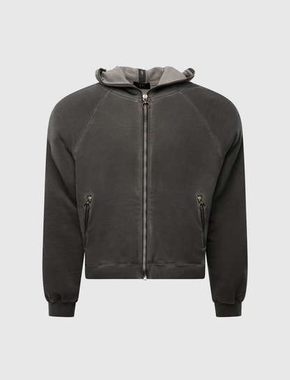 BULK SHOULDER GLADIATOR ZIP-UP HOODIE