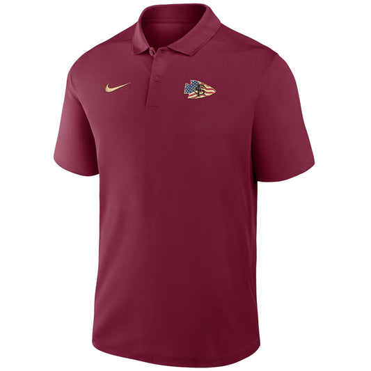 Nike Men's Veteran's Alliance Arrowhead Victory Polo - Garnet