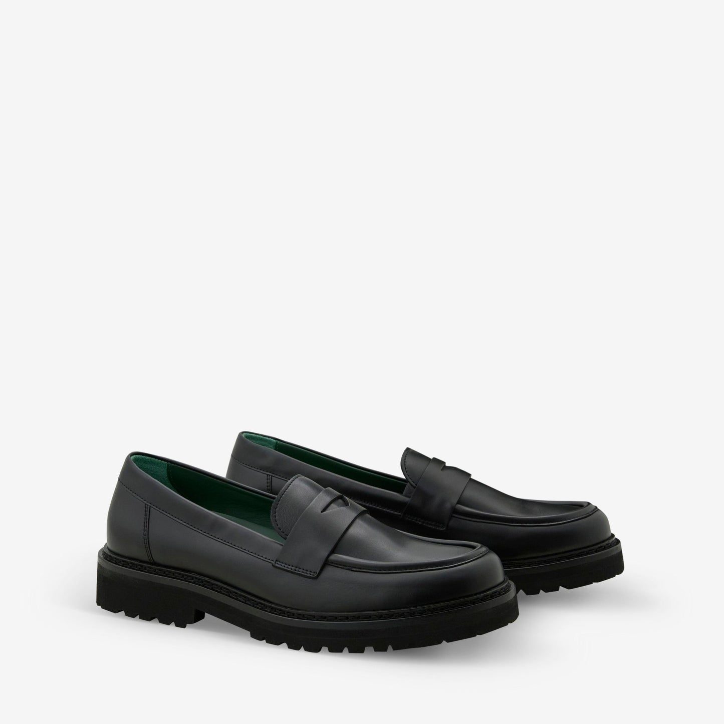 Women's Richee Penny Loafer Black Nappa Leather