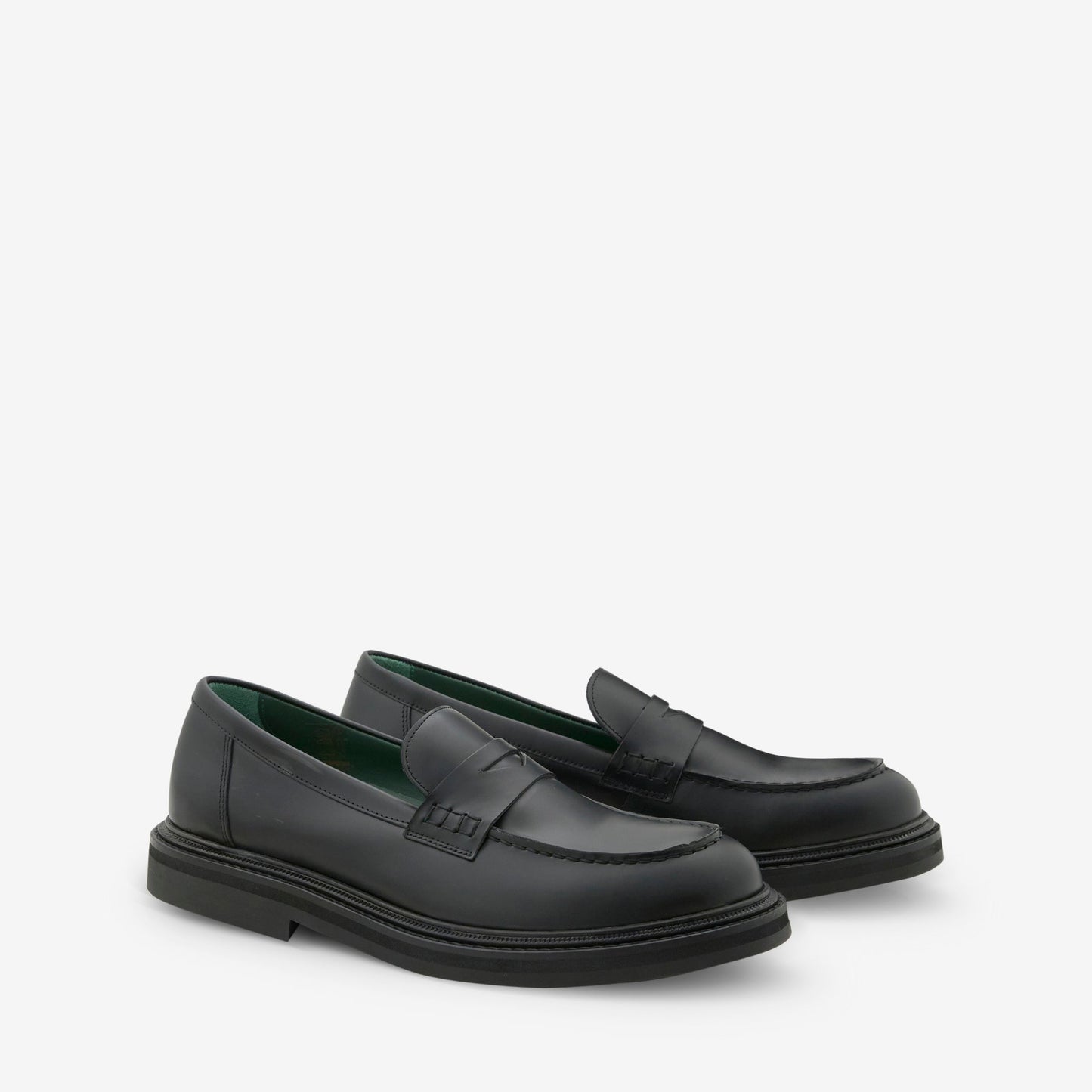 Women's Vinnee Penny Loafer Black Polido Leather
