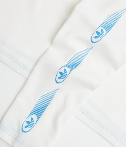 Adidas Formula Long Sleeve T-Shirt - White / Core White / Lucid Ray Blue