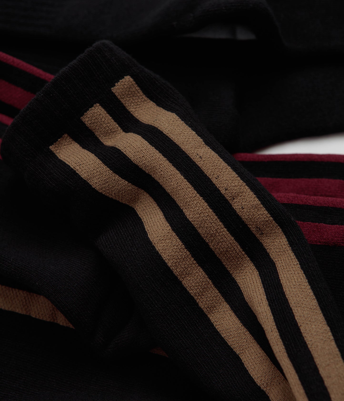 Adidas Frontside Socks (3 Pack) - Black / White / Black / Shadow Red