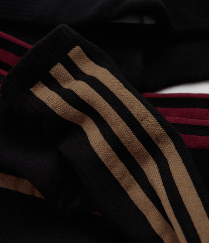 Adidas Frontside Socks (3 Pack) - Black / White / Black / Shadow Red