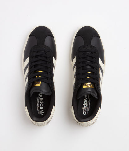 Adidas Gazelle ADV Shoes - Core Black / Cream White / Gold Metallic