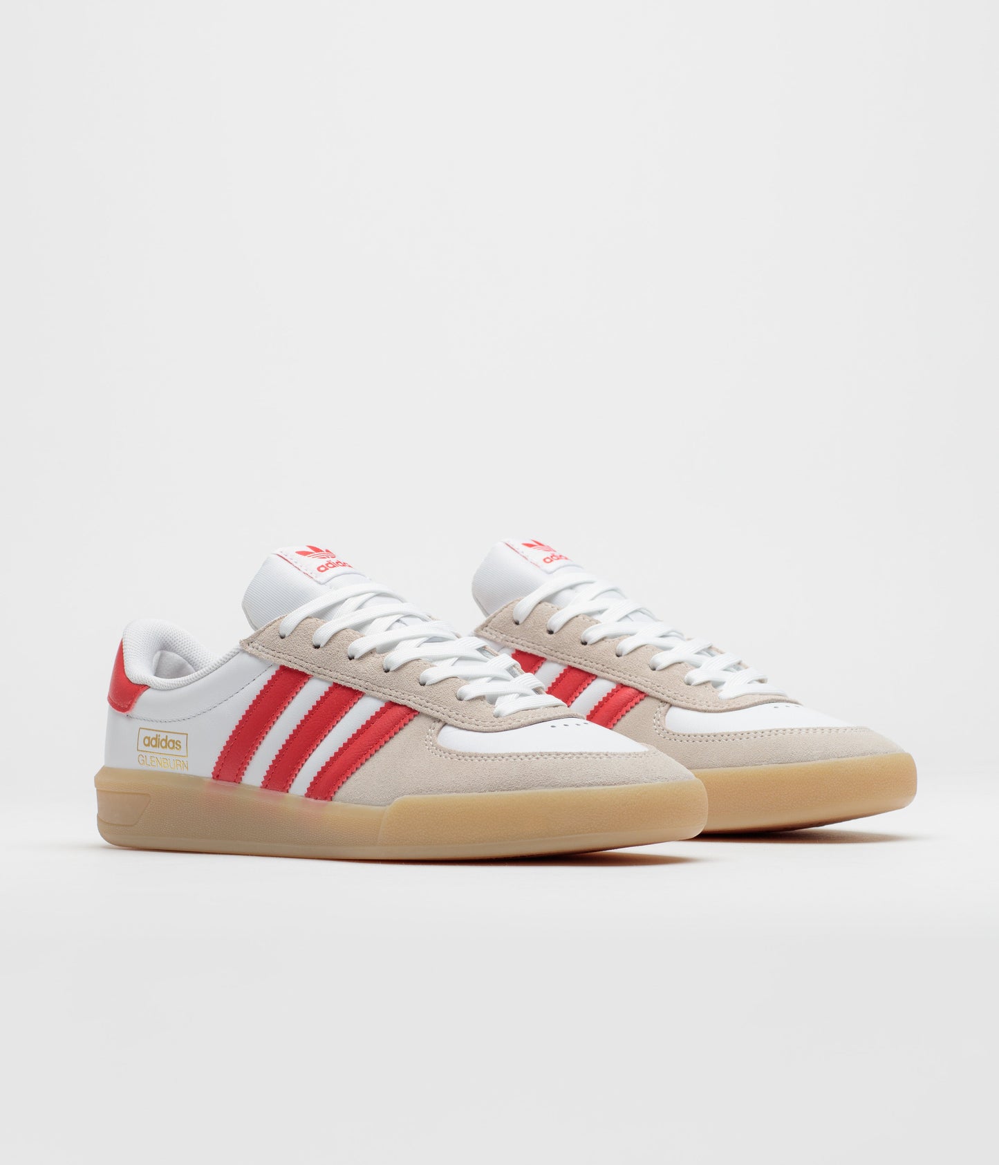 Adidas Glenburn Shoes - FTWR White / Better Scarlet / Gum 3