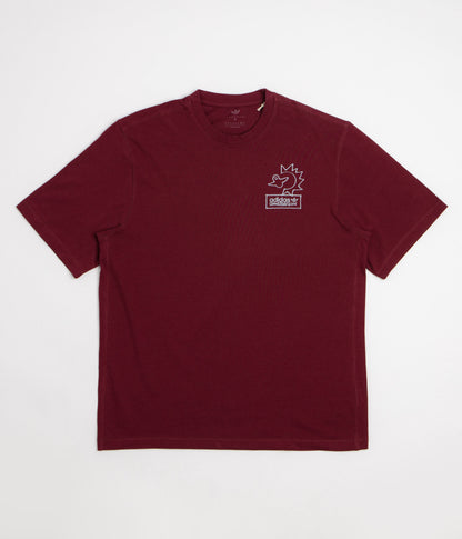 Adidas Gonz NA T-Shirt - Shadow Red / Halo Silver