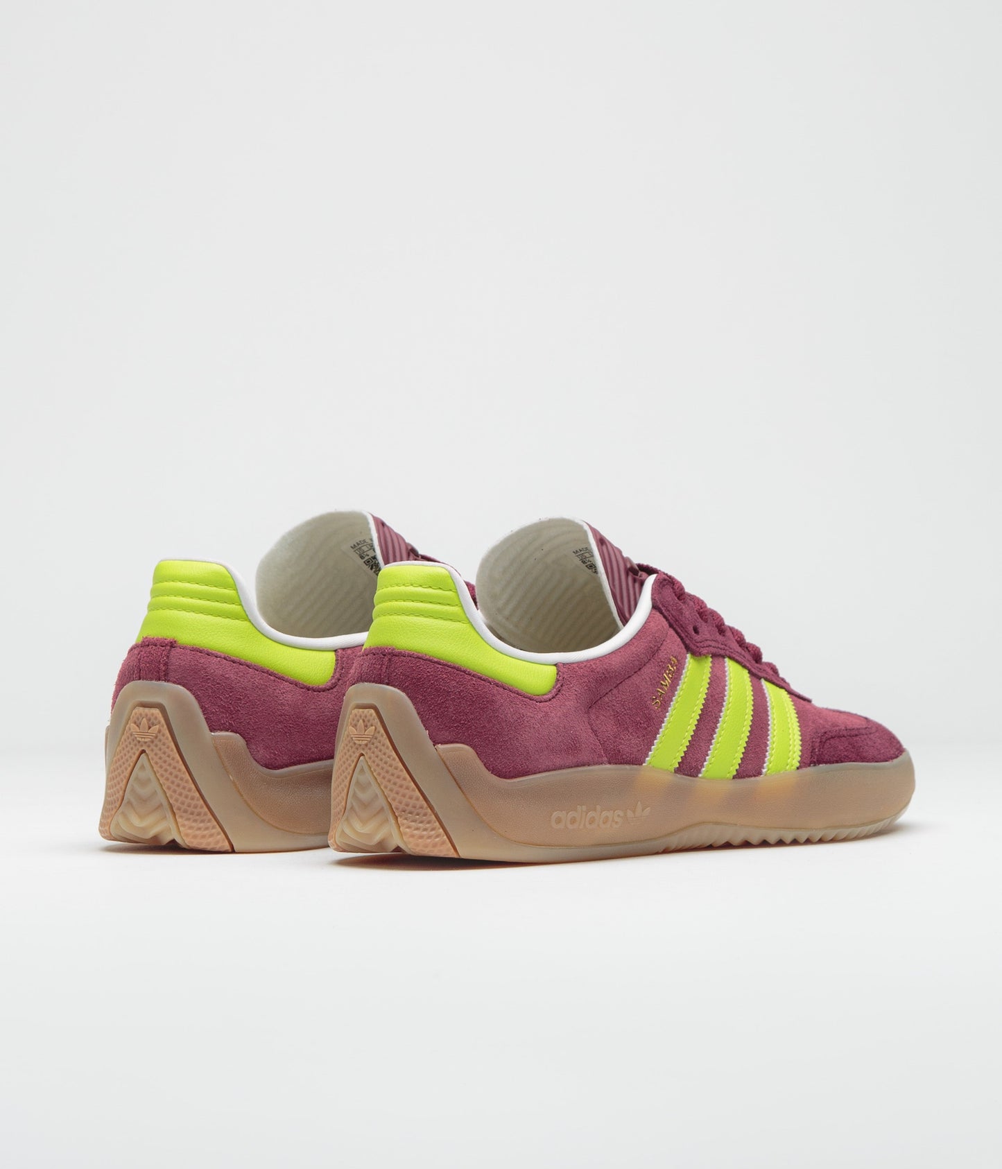 Adidas Puig Samba Shoes - Maroon / Semi Solar Yellow / Shadow Red