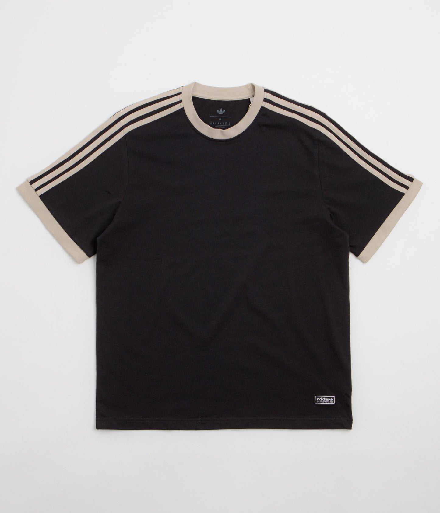 Adidas Ringer T-Shirt - Black / Khaki Three