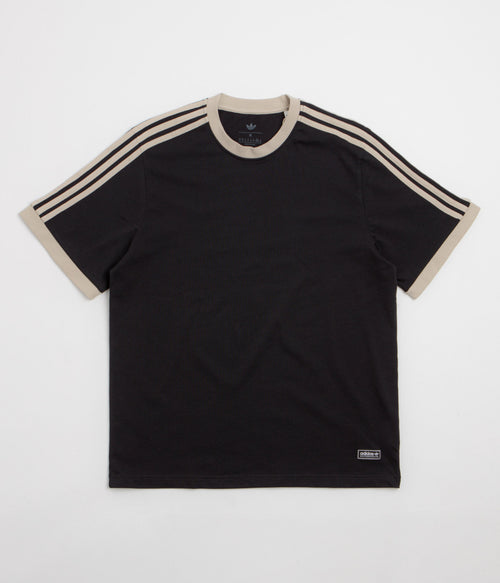Adidas Ringer T-Shirt - Black / Khaki Three