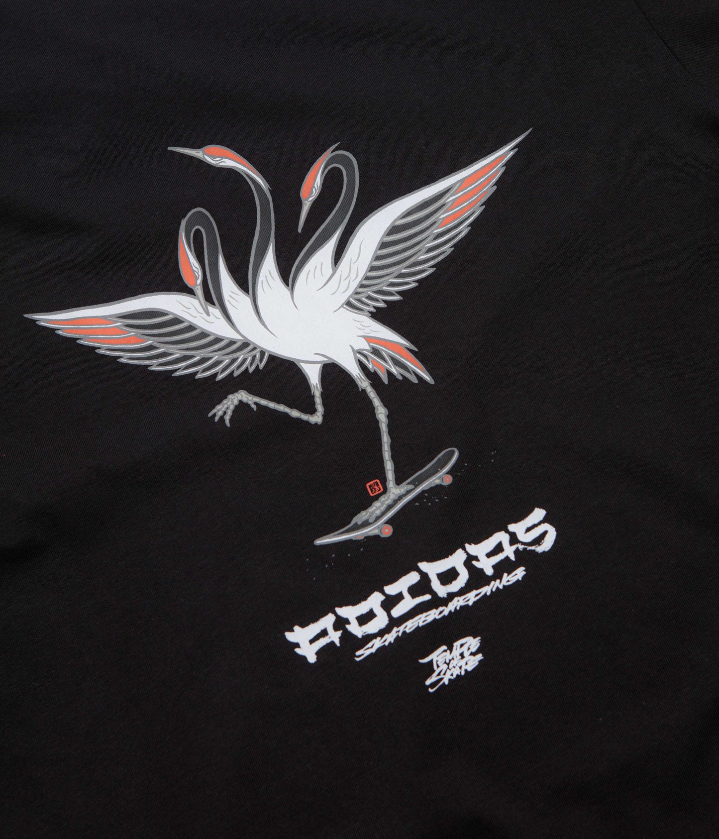 Adidas Temple Of Skate Crane T-Shirt - Black