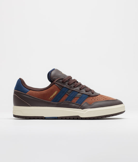Adidas Tyshawn II Shoes - Aurora Coffee / Dark Blue / Preloved Brown