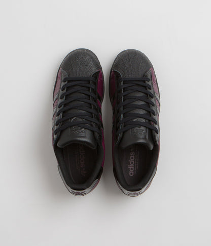 Adidas x Marcos Montoya Superstar ADV Shoes - Red Night / Core Black / Red Night
