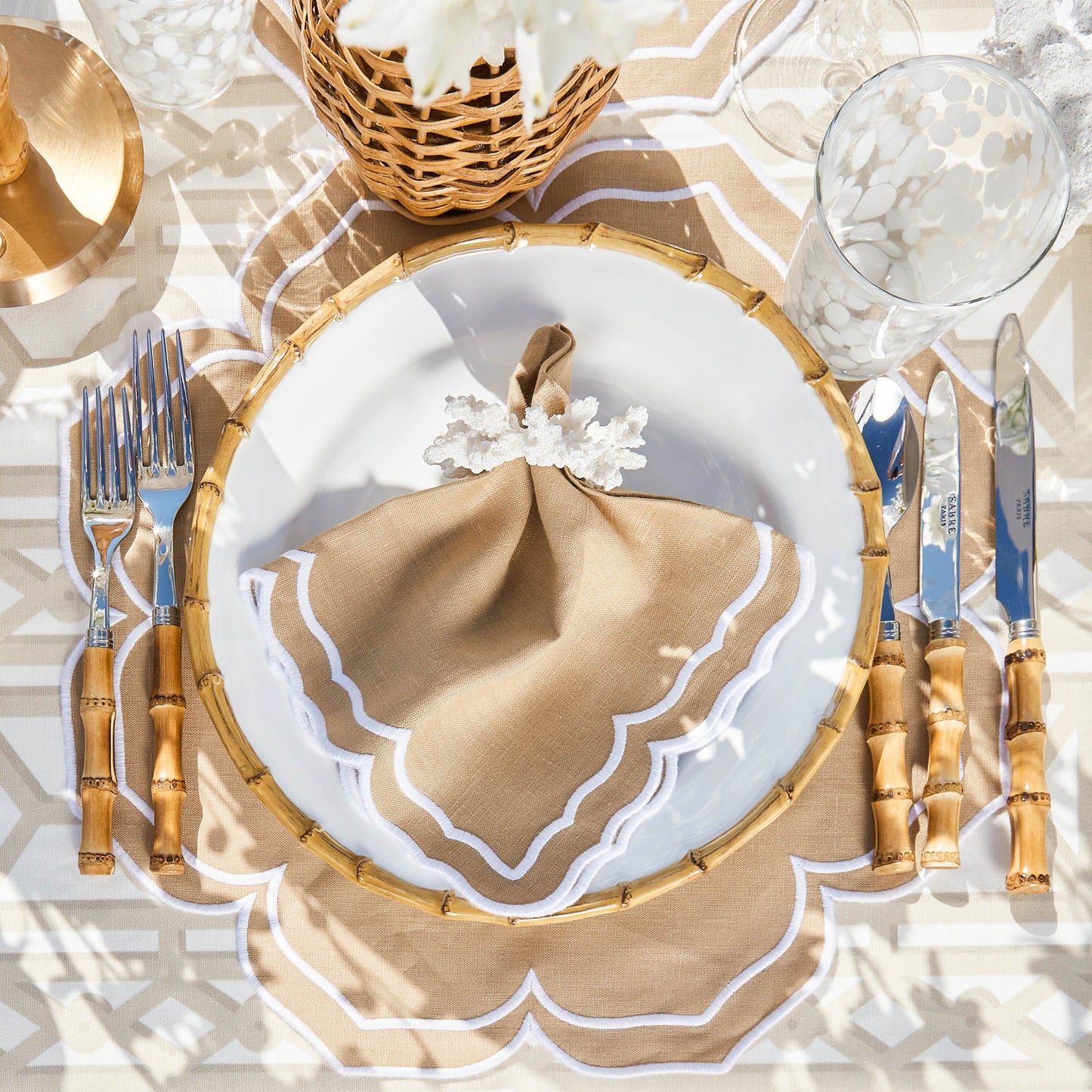 Sand Fleur Placemats (Set of 4)