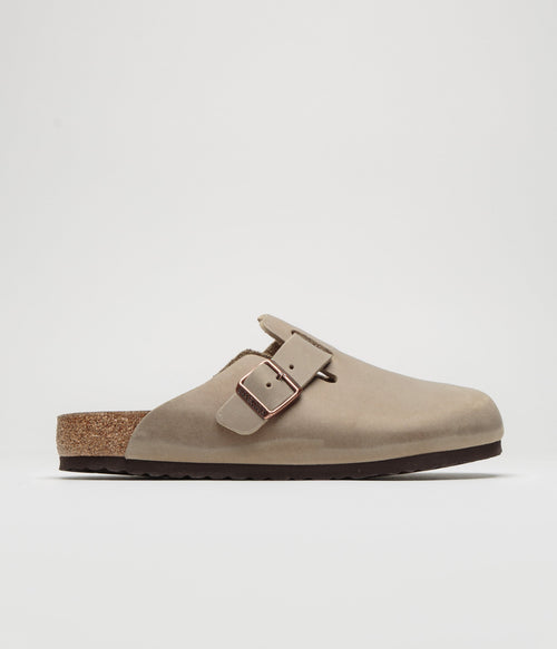 Birkenstock Boston Oiled Leather Clogs - Tobacco Brown