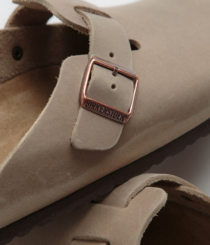Birkenstock Boston Oiled Leather Clogs - Tobacco Brown
