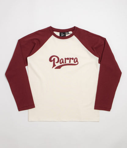 by Parra Baller Of The Based Raglan Long Sleeve T-Shirt - Dark Red