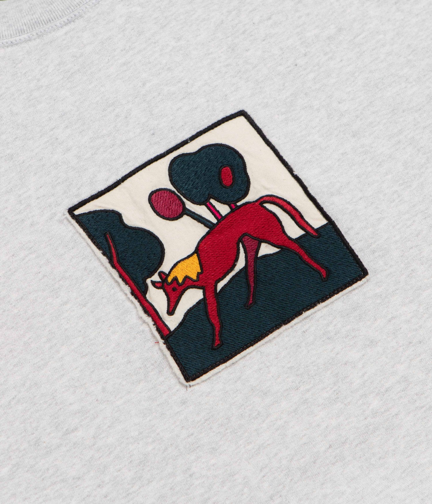 by Parra Long Lost Leg Crewneck Sweatshirt - Heather Grey