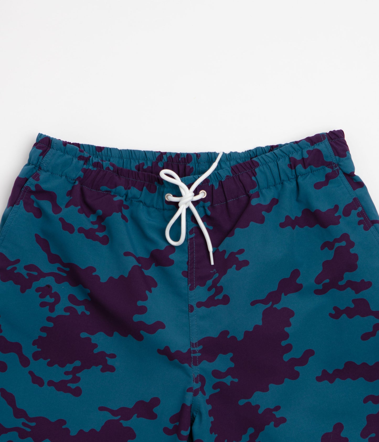 by Parra Purple Camo Man Swim Shorts - Blue