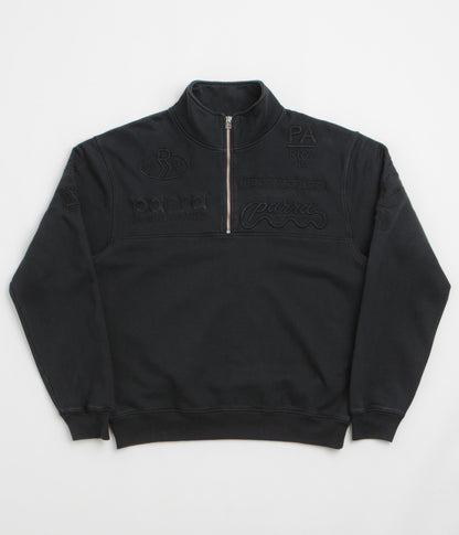 by Parra Media Training Quarter Zip Sweatshirt - Black