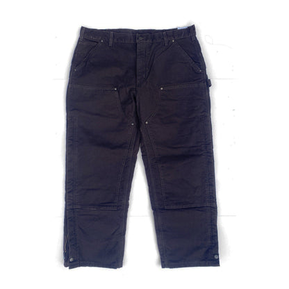 Carhartt Double Front Quilt Lined Sandstone Waist Overall Zip Pants NEW