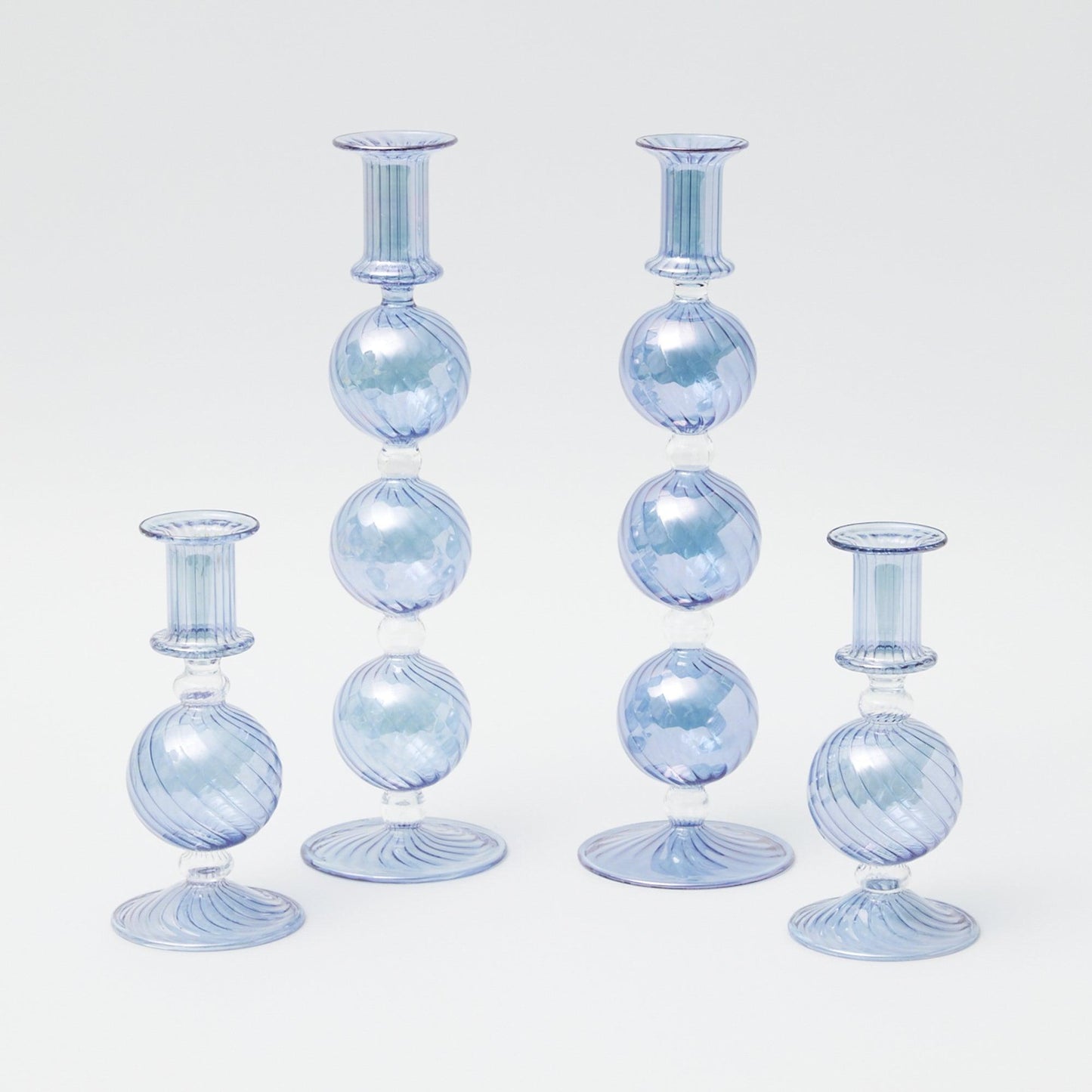 Camille Azure Red Ribboned Candlescape