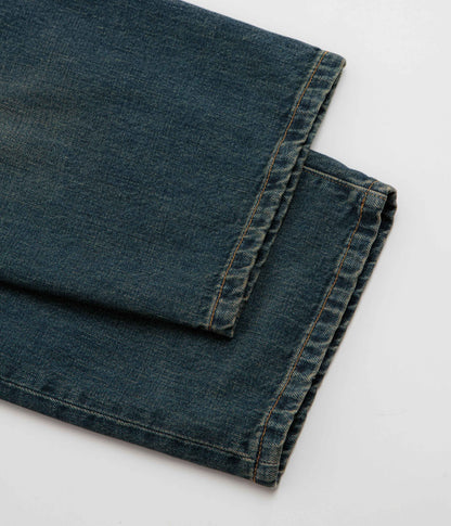 Carhartt Aaron Pants - Blue Mid Worn Used
