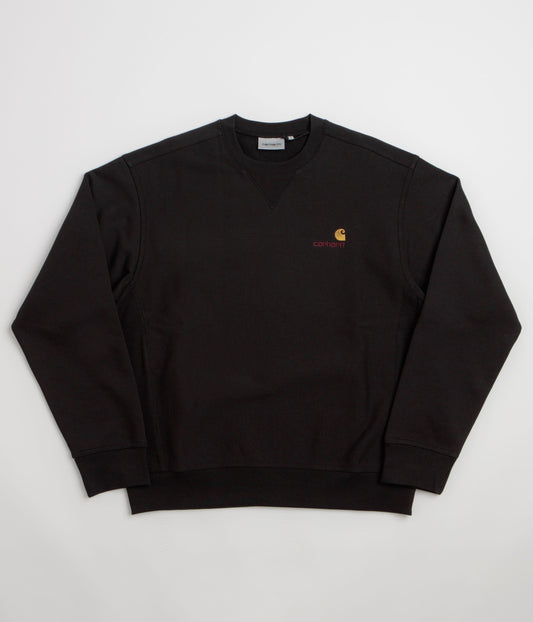 Carhartt American Script Crewneck Sweatshirt - Black