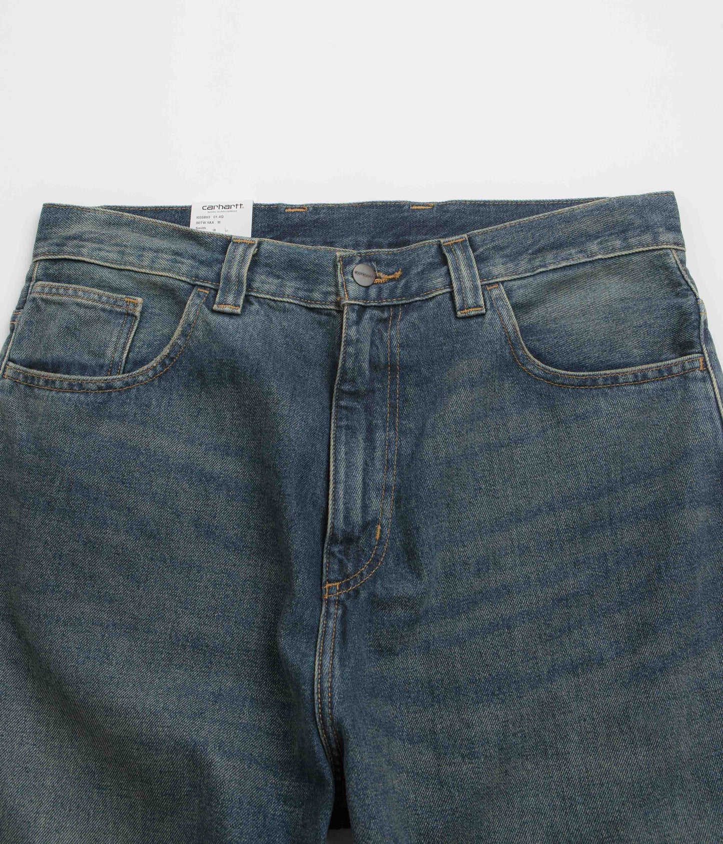 Carhartt Brandon Pants - Blue Worn Used Wash