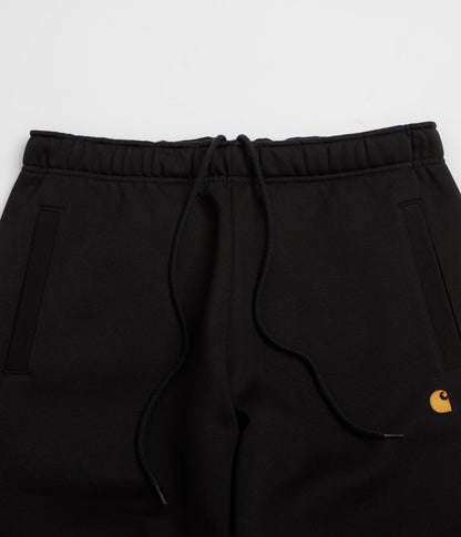 Carhartt Chase Sweatpants - Black / Black / Gold