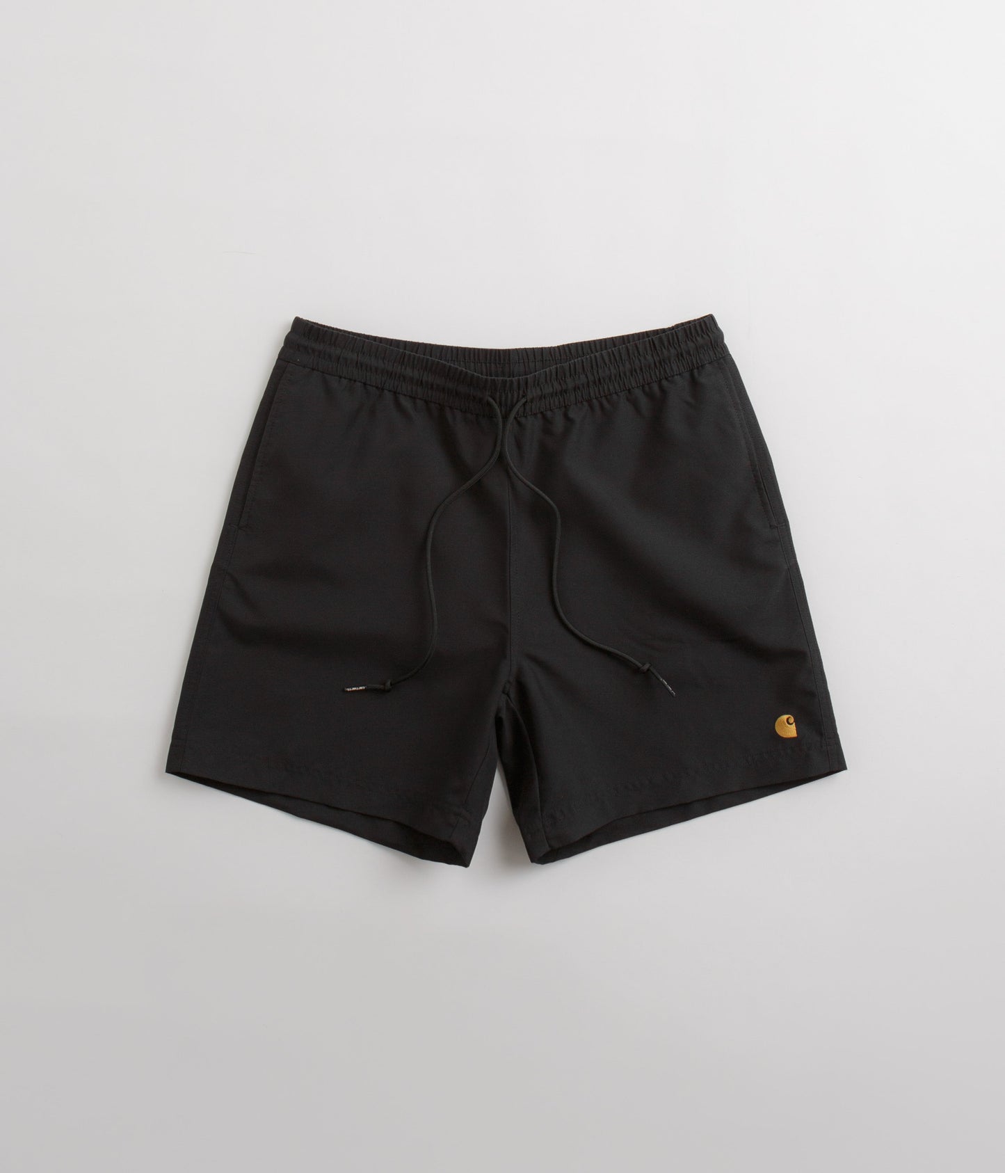 Carhartt Chase Swim Trunks - Black / Gold / Black