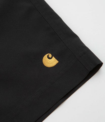 Carhartt Chase Swim Trunks - Black / Gold