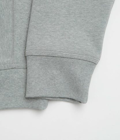 Carhartt Half Zip American Script Sweatshirt - Grey Heather