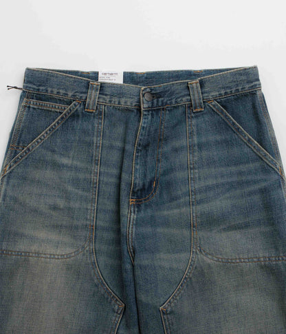 Carhartt Oakland Pants - Blue Worn Used Wash