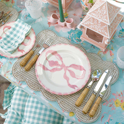 Marilyn Pink Bow Dinner Plates (Set of 4)