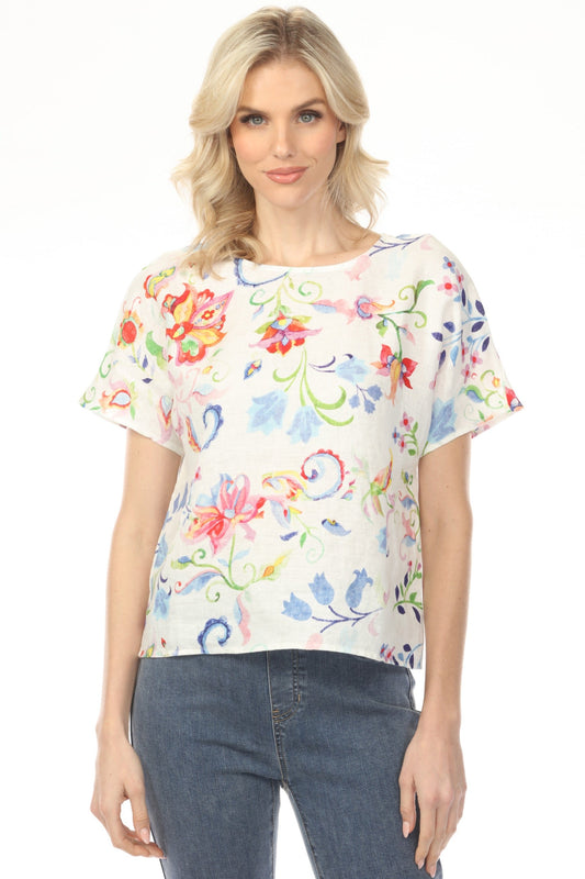 Charlie B Utopia Floral Printed Dolman Sleeve Top C4487P-032B
