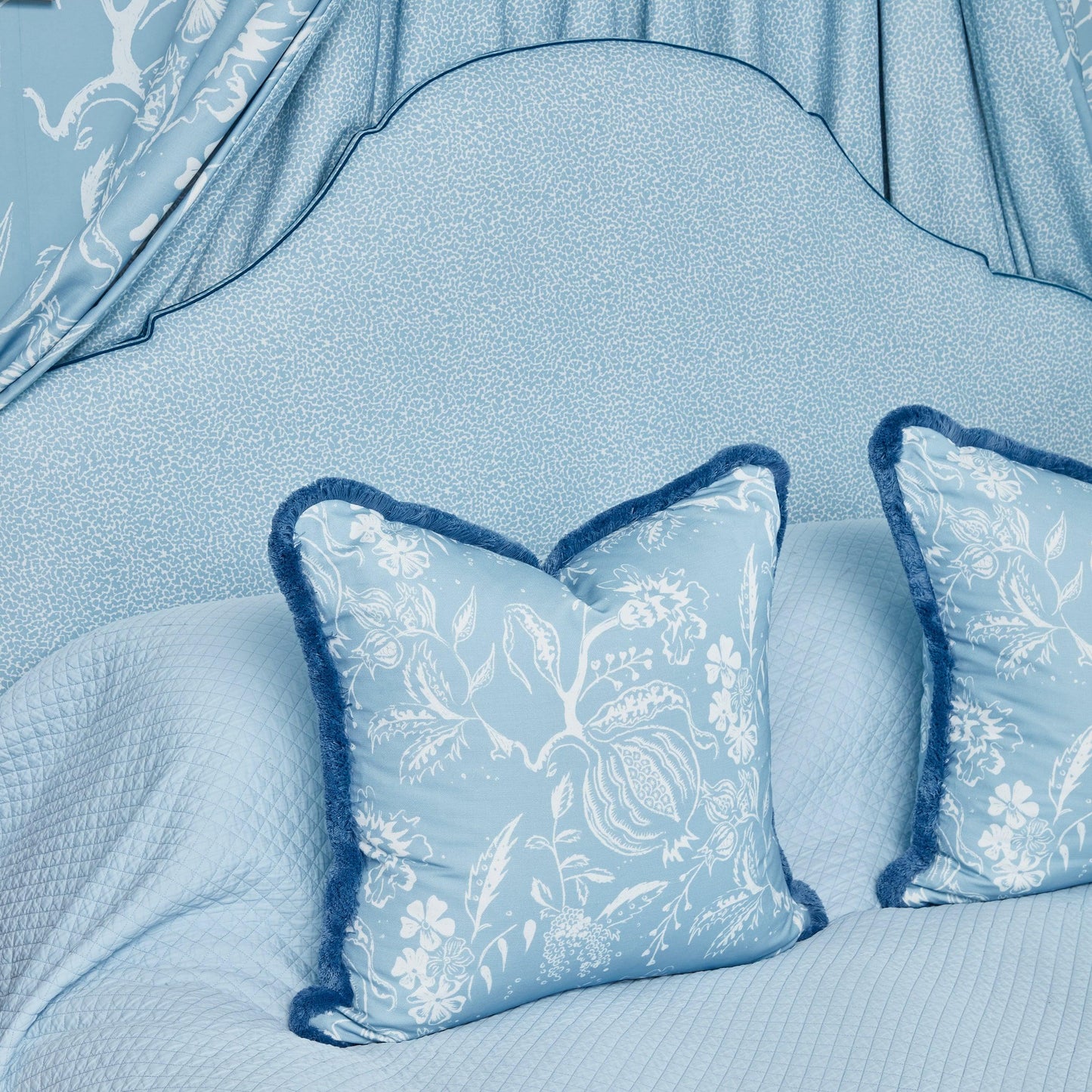 Blue Chelsea Square Fabric