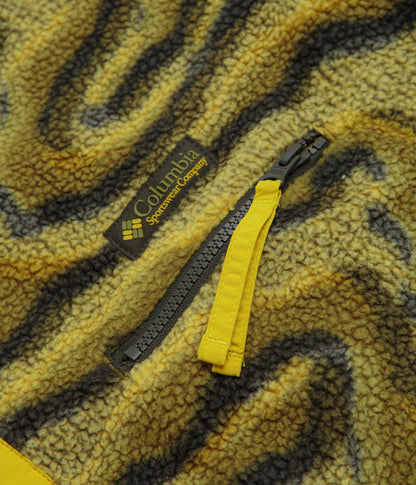 Columbia Helvetia II Printed Half Snap Fleece - Mossy Green / Topoglitch