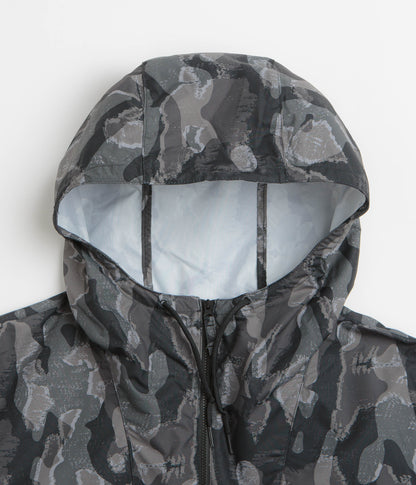 Columbia Spire Valley Printed Windbreaker Jacket - Black Treebark / Black