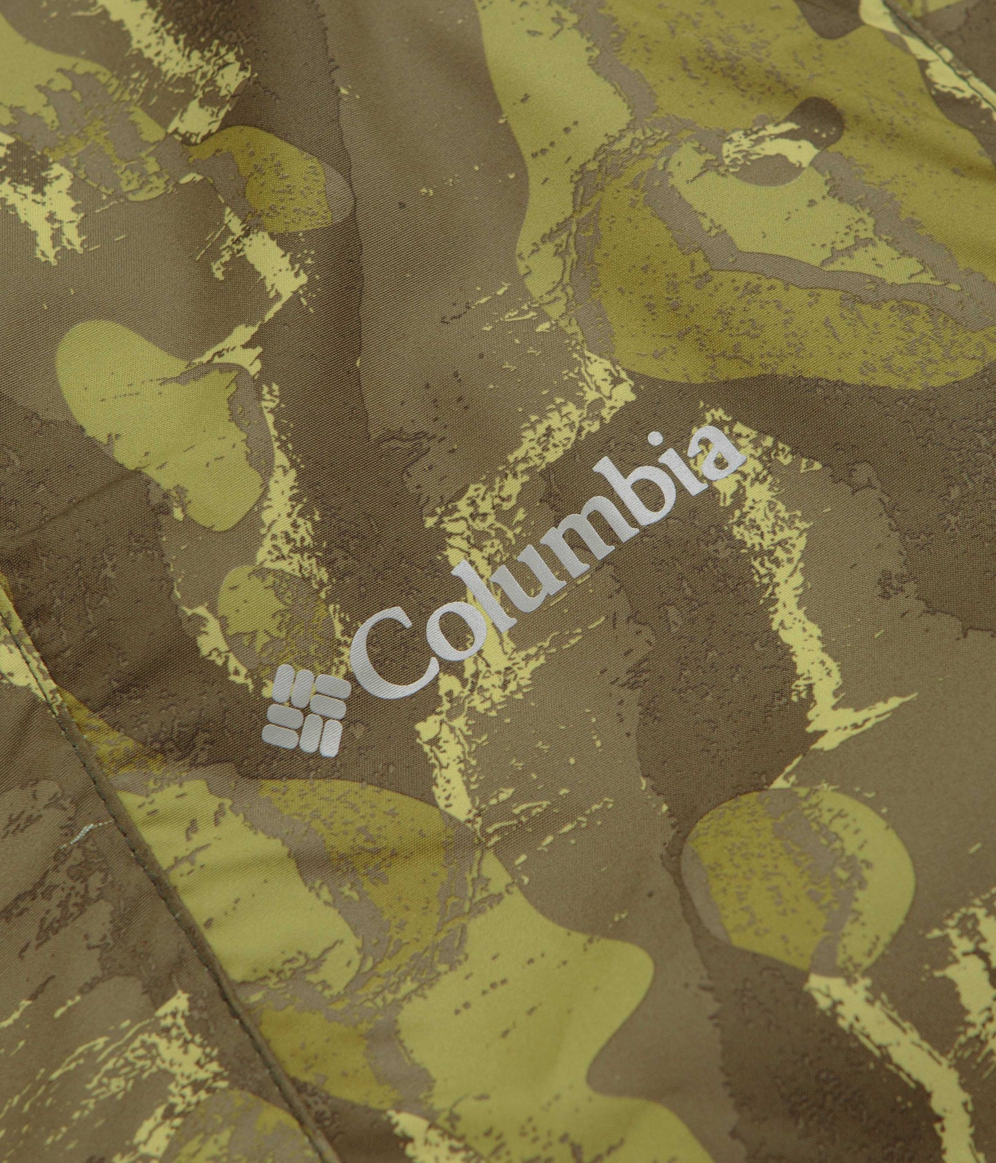 Columbia Spire Valley Printed Windbreaker Jacket - Mossy Green Treebark / Greenscape