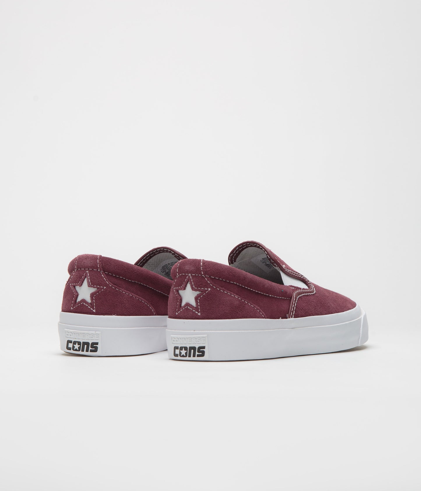 Converse One Star CC Slip Pro Shoes - Deep Bordeaux / White / White