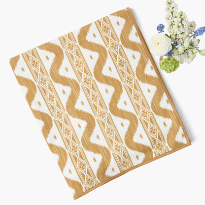 Caramel Ikat Tablecloth