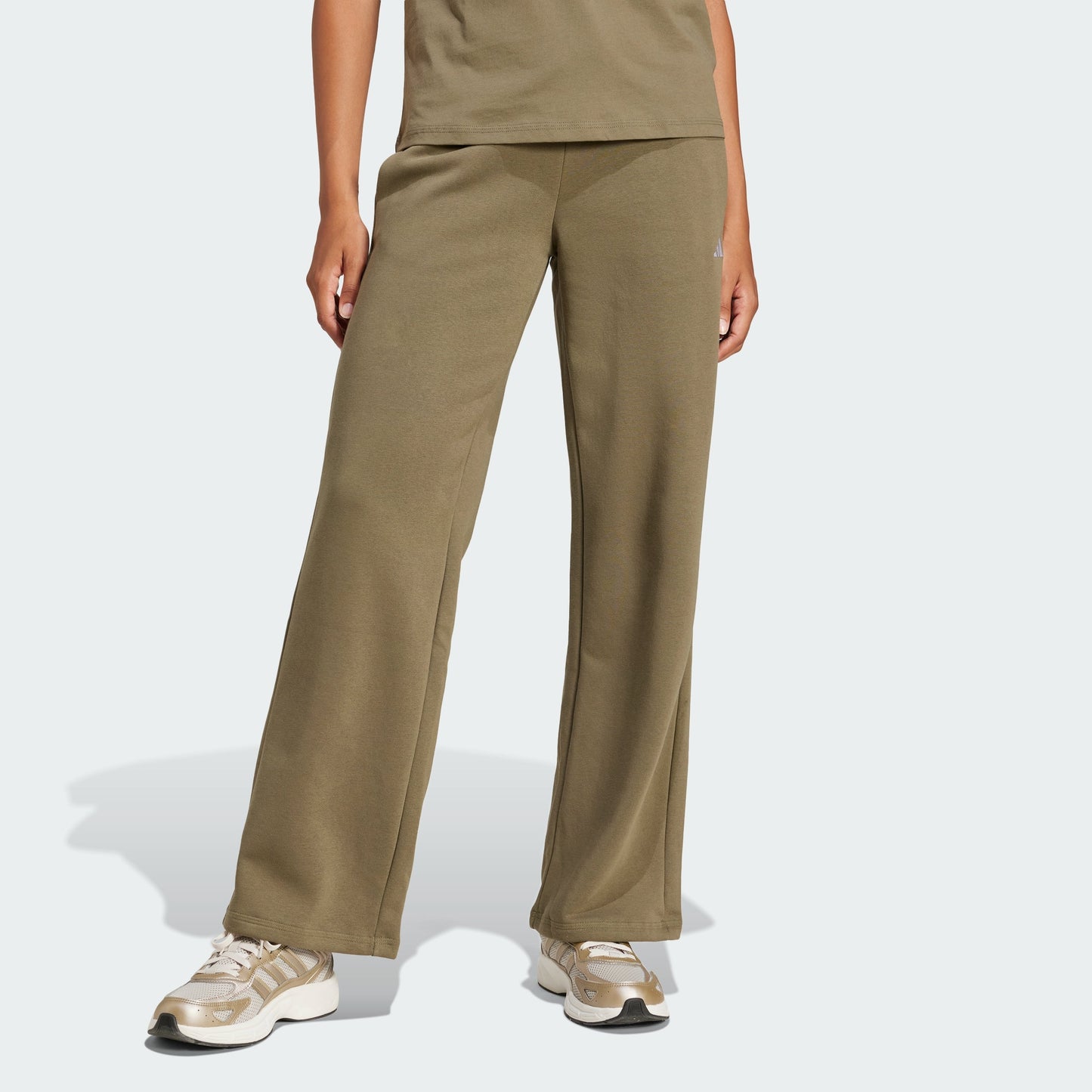 Women's adidas Essentials Small Logo Feel Cozy Open-Hem Pants