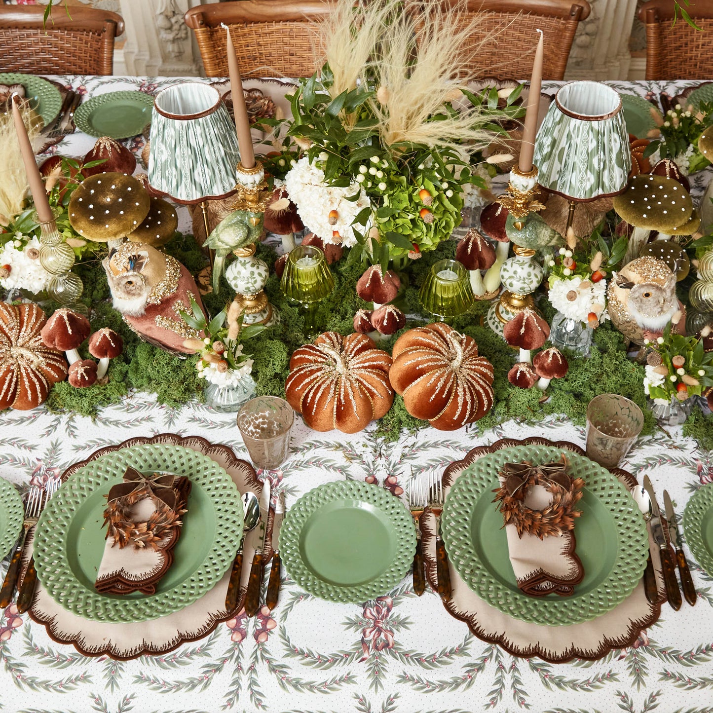 Taupe & Chocolate Isabella Napkins (Set of 4)