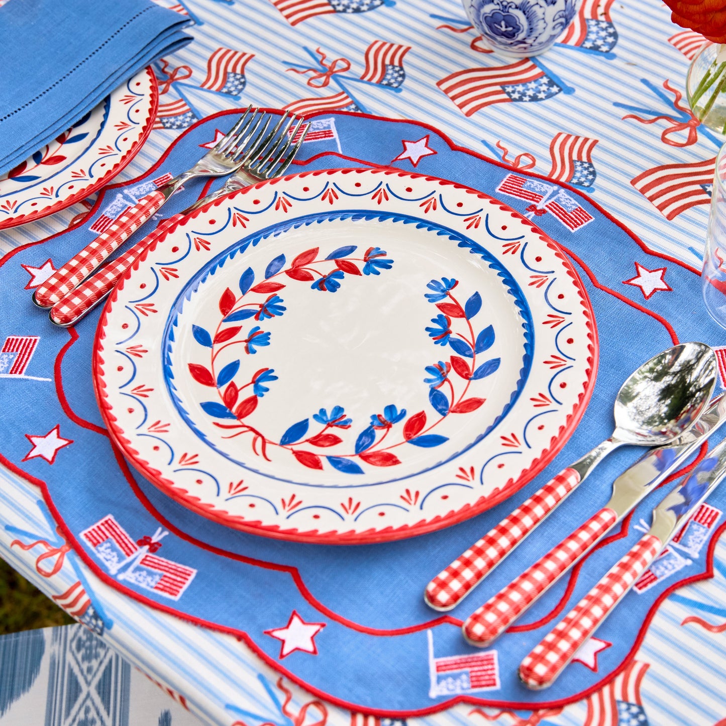 Red Gingham Cutlery (5 Piece)