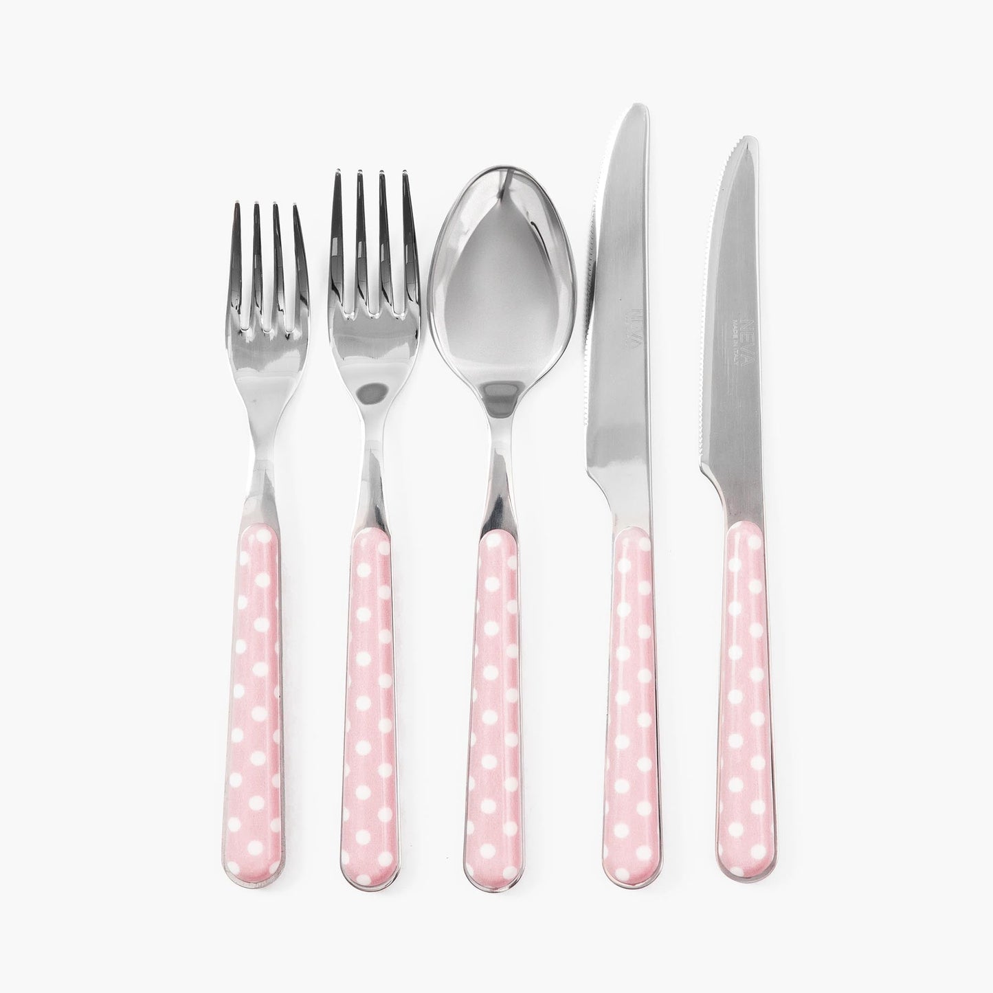 Pink Polka Dot Cutlery (5 piece)