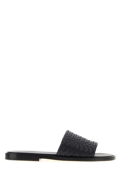 Bottega Veneta Elio Slide — Black